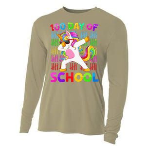 100th Day Of School Unicorn Costume 100 Magical Days Cooling Performance Long Sleeve Crew