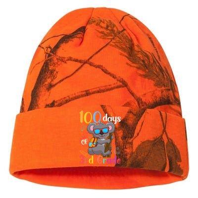 100 Days Of 3Rd Grade Koala 100Th Day School Third Grade Gift Kati Licensed 12" Camo Beanie