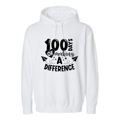 100 Days Of Making A Difference Garment-Dyed Fleece Hoodie