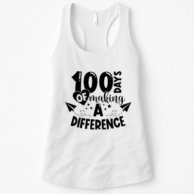 100 Days Of Making A Difference Womens Tank Top