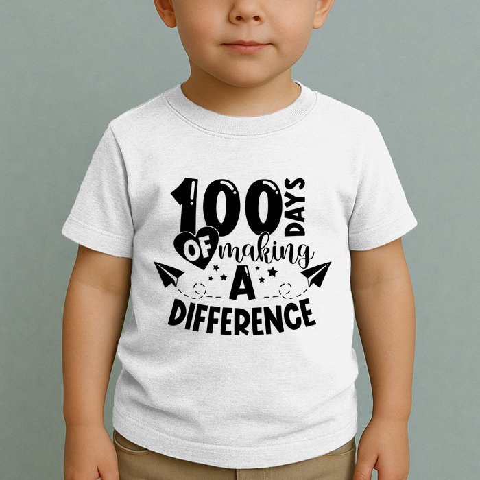 100 Days Of Making A Difference Toddler T-Shirt