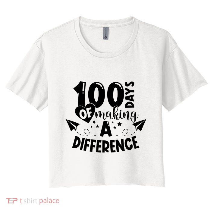 100 Days Of Making A Difference Crop Top