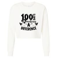 100 Days Of Making A Difference Cropped Pullover Crew