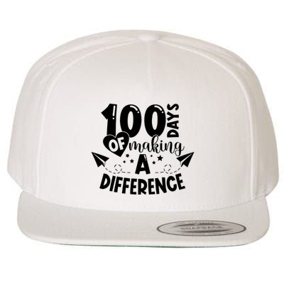100 Days Of Making A Difference Wool Snapback Cap