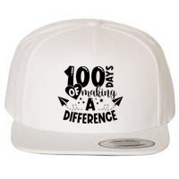 100 Days Of Making A Difference Wool Snapback Cap