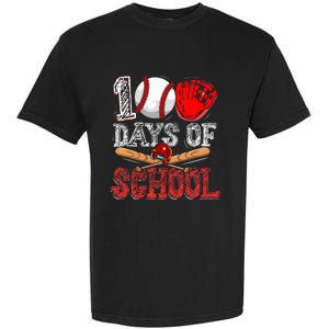 100 Days Of School Baseball 100th Day Garment-Dyed Heavyweight T-Shirt