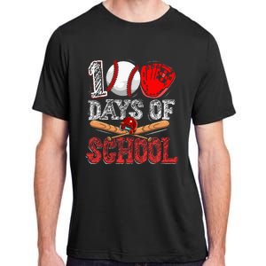 100 Days Of School Baseball 100th Day Adult ChromaSoft Performance T-Shirt