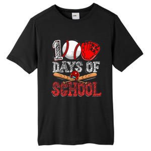 100 Days Of School Baseball 100th Day Tall Fusion ChromaSoft Performance T-Shirt