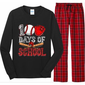 100 Days Of School Baseball 100th Day Long Sleeve Pajama Set