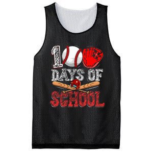 100 Days Of School Baseball 100th Day Mesh Reversible Basketball Jersey Tank