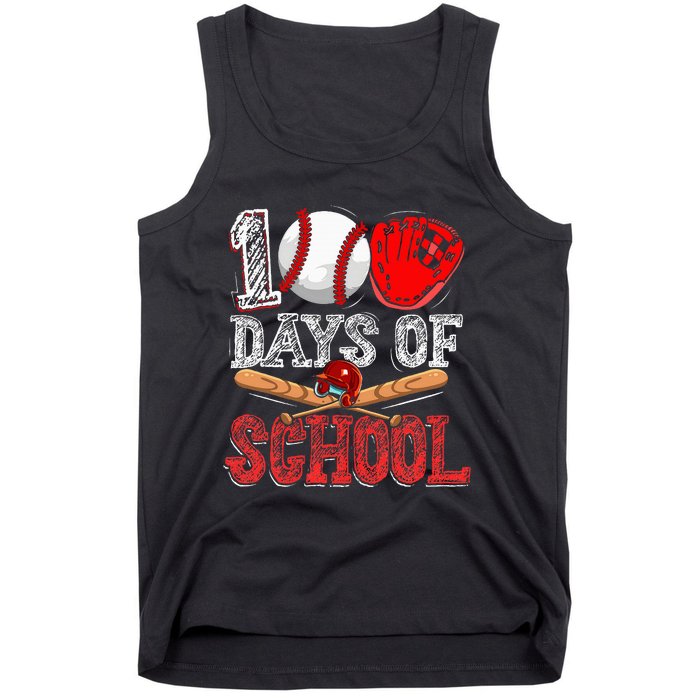 100 Days Of School Baseball 100th Day Tank Top