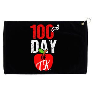 100th Day Of Tk Transitional Kindergarten Teacher Grommeted Golf Towel