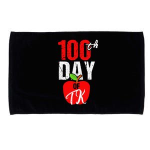 100th Day Of Tk Transitional Kindergarten Teacher Microfiber Hand Towel