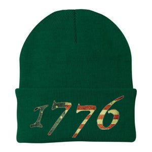 1776 Declaration Of Independence Us Flag Knit Cap Winter Beanie