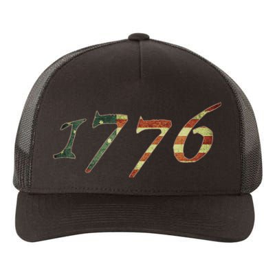 1776 Declaration Of Independence Us Flag Yupoong Adult 5-Panel Trucker Hat