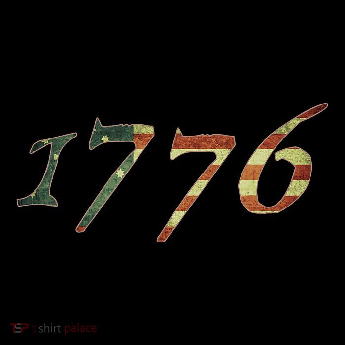 1776 Declaration Of Independence Us Flag T-Shirt