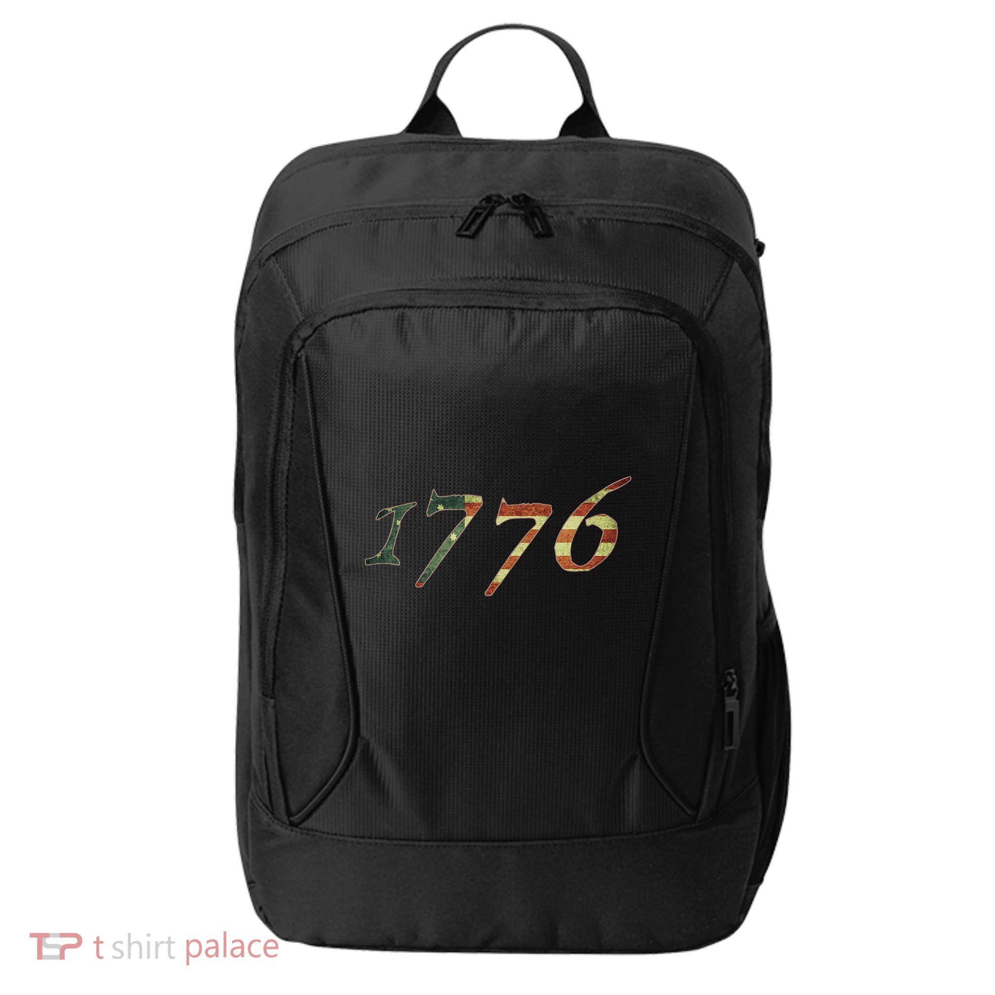 1776 Declaration Of Independence Us Flag City Backpack