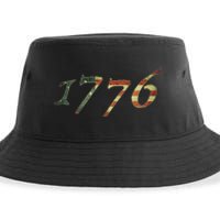 1776 Declaration Of Independence Us Flag Sustainable Bucket Hat