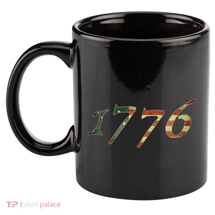 1776 Declaration Of Independence Us Flag 11oz C Handle Ceramic Mug