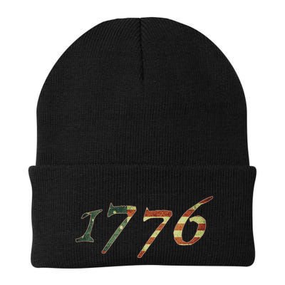 1776 Declaration Of Independence Us Flag Beanie