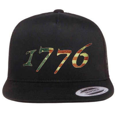 1776 Declaration Of Independence Us Flag Flatbill Hat