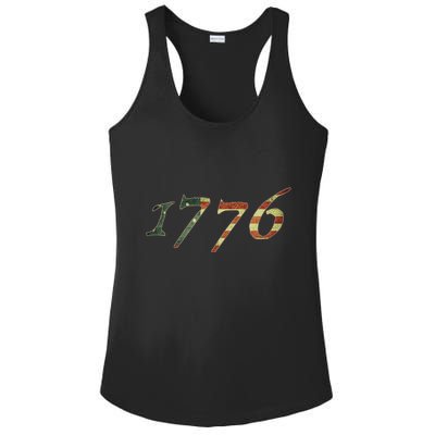 1776 Declaration Of Independence Us Flag Ladies PosiCharge Competitor Racerback Tank