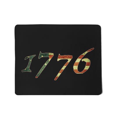 1776 Declaration Of Independence Us Flag Mousepad