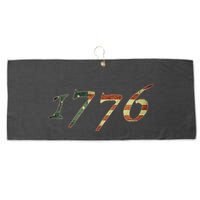 1776 Declaration Of Independence Us Flag Large Microfiber Waffle Golf Towel