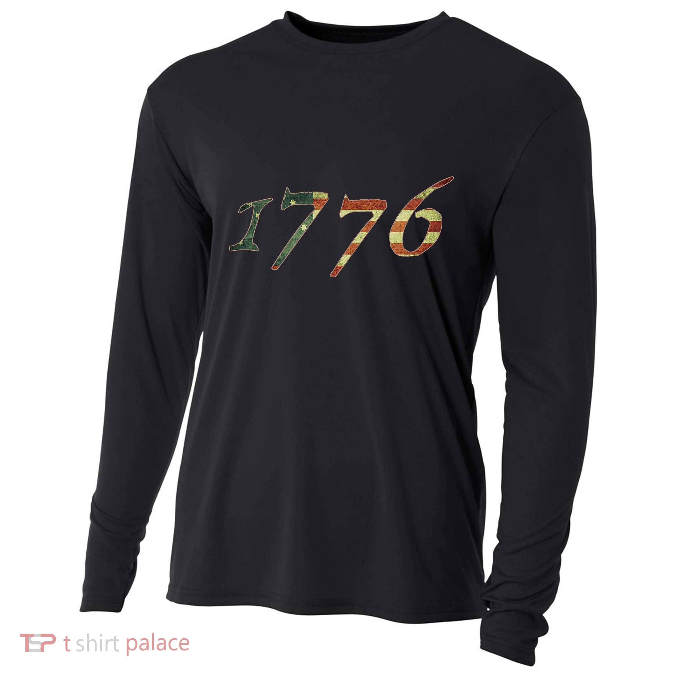 1776 Declaration Of Independence Us Flag Cooling Performance Long Sleeve Crew