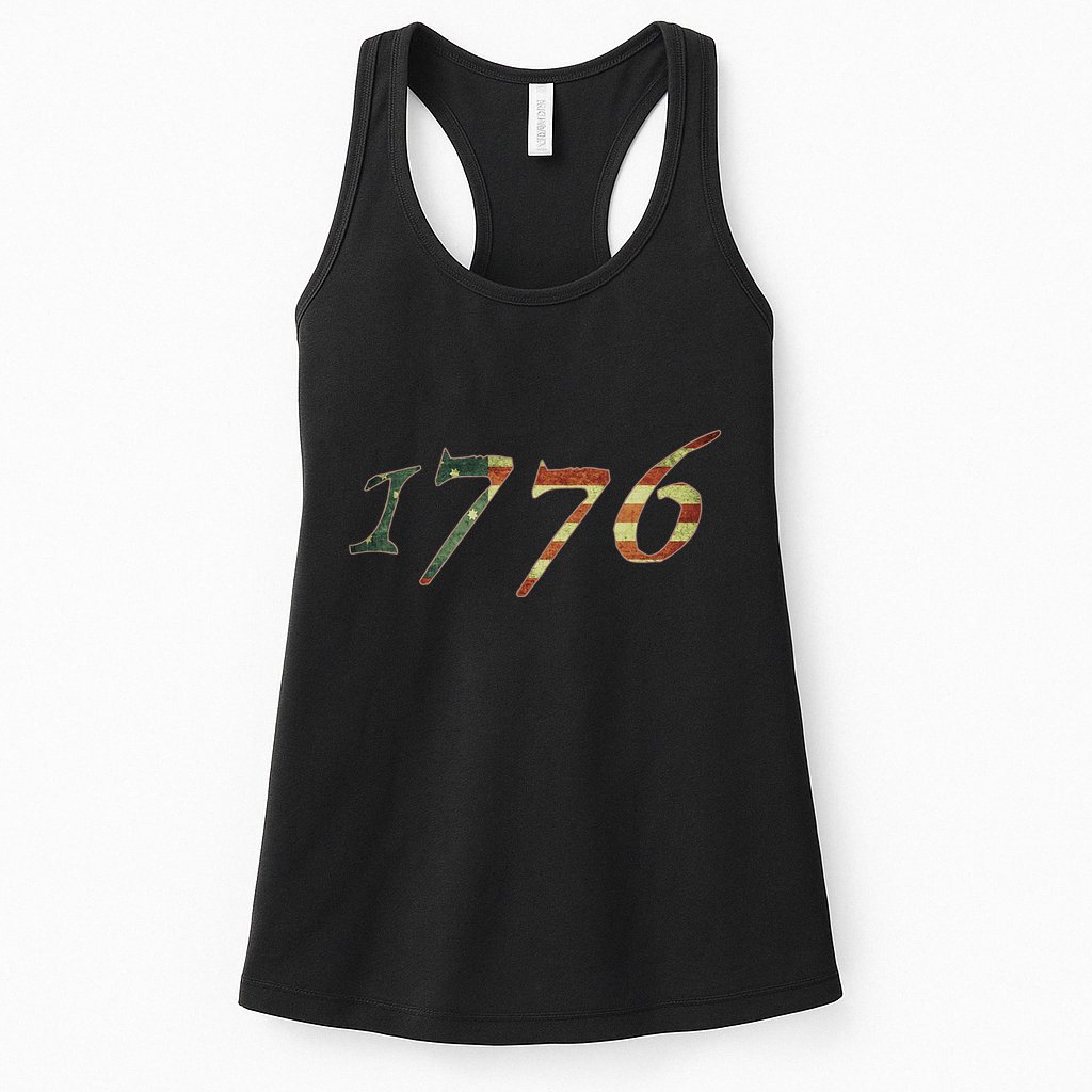 1776 Declaration Of Independence Us Flag Womens Tank Top