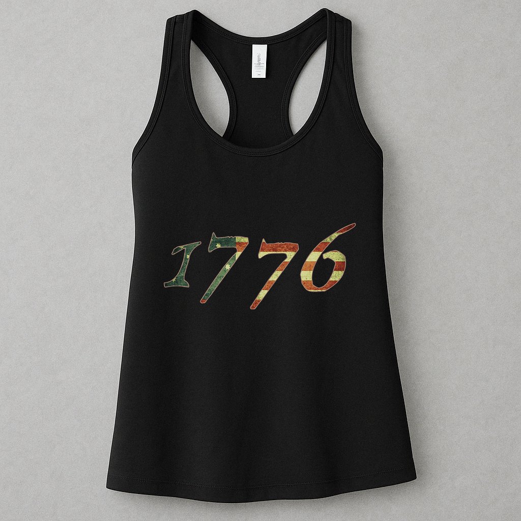 1776 Declaration Of Independence Us Flag Womens Tank Top