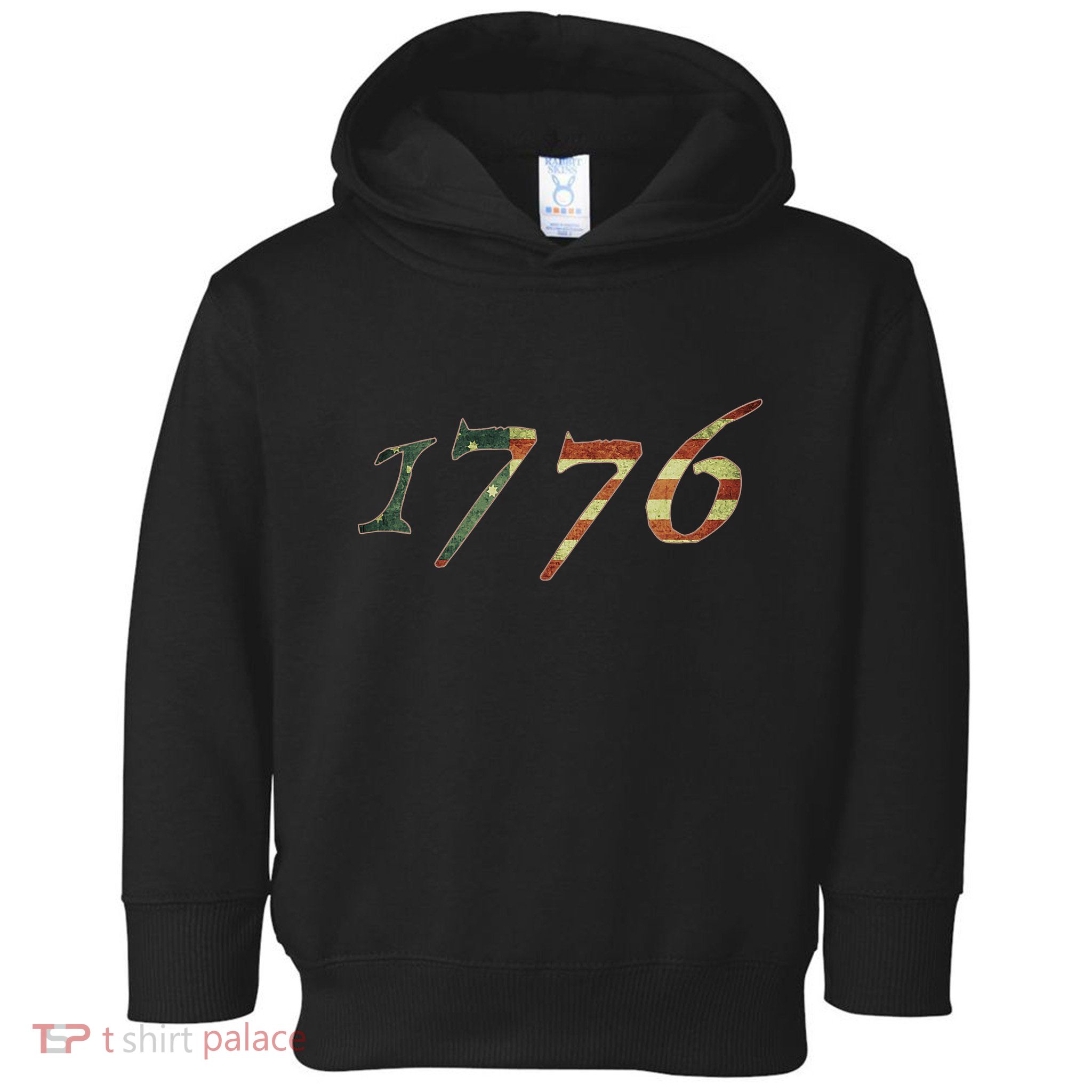 1776 Declaration Of Independence Us Flag Toddler Hoodie
