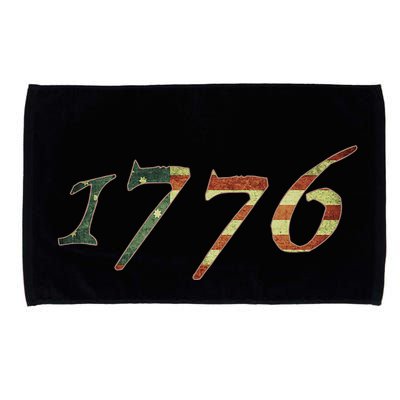 1776 Declaration Of Independence Us Flag Microfiber Hand Towel