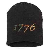 1776 Declaration Of Independence Us Flag Short Acrylic Beanie