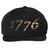 1776 Declaration Of Independence Us Flag Wool Snapback Cap