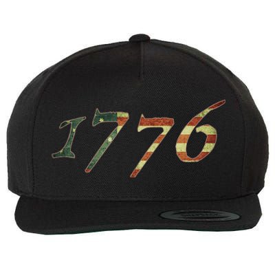 1776 Declaration Of Independence Us Flag Wool Snapback Cap