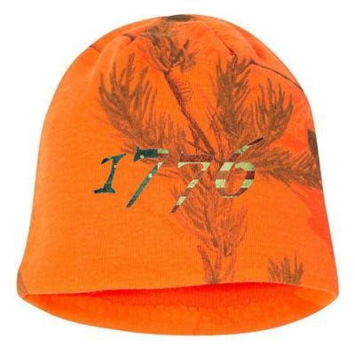 1776 Declaration Of Independence Us Flag Kati - Camo Knit Beanie