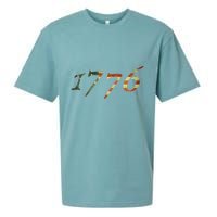 1776 Declaration Of Independence Us Flag Sueded Cloud Jersey T-Shirt