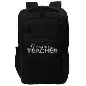 1st Day Of School Color Leopard Nursery Teacher Squad Gift Impact Tech Backpack