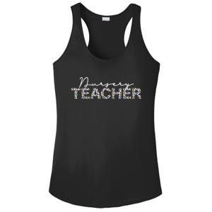 1st Day Of School Color Leopard Nursery Teacher Squad Gift Ladies PosiCharge Competitor Racerback Tank