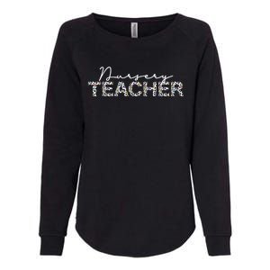 1st Day Of School Color Leopard Nursery Teacher Squad Gift Womens California Wash Sweatshirt