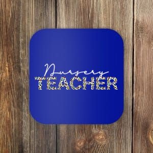 1st Day Of School Color Leopard Nursery Teacher Squad Gift Coaster