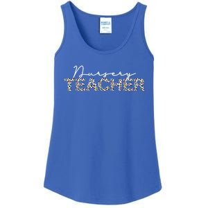 1st Day Of School Color Leopard Nursery Teacher Squad Gift Ladies Essential Tank