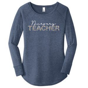 1st Day Of School Color Leopard Nursery Teacher Squad Gift Women's Perfect Tri Tunic Long Sleeve Shirt