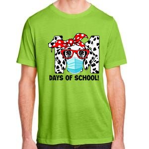 101 Days Of School Dalmatian Dog Face Mask 100th Day School Gift Adult ChromaSoft Performance T-Shirt