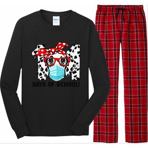 101 Days Of School Dalmatian Dog Face Mask 100th Day School Gift Long Sleeve Pajama Set