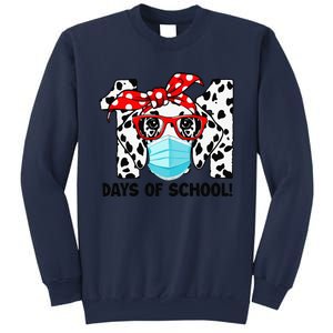 101 Days Of School Dalmatian Dog Face Mask 100th Day School Gift Sweatshirt