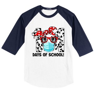 101 Days Of School Dalmatian Dog Face Mask 100th Day School Gift Baseball Sleeve Shirt