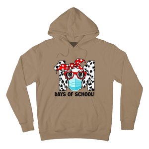 101 Days Of School Dalmatian Dog Face Mask 100th Day School Gift Hoodie