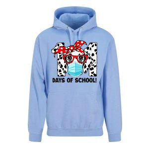 101 Days Of School Dalmatian Dog Face Mask 100th Day School Gift Unisex Surf Hoodie